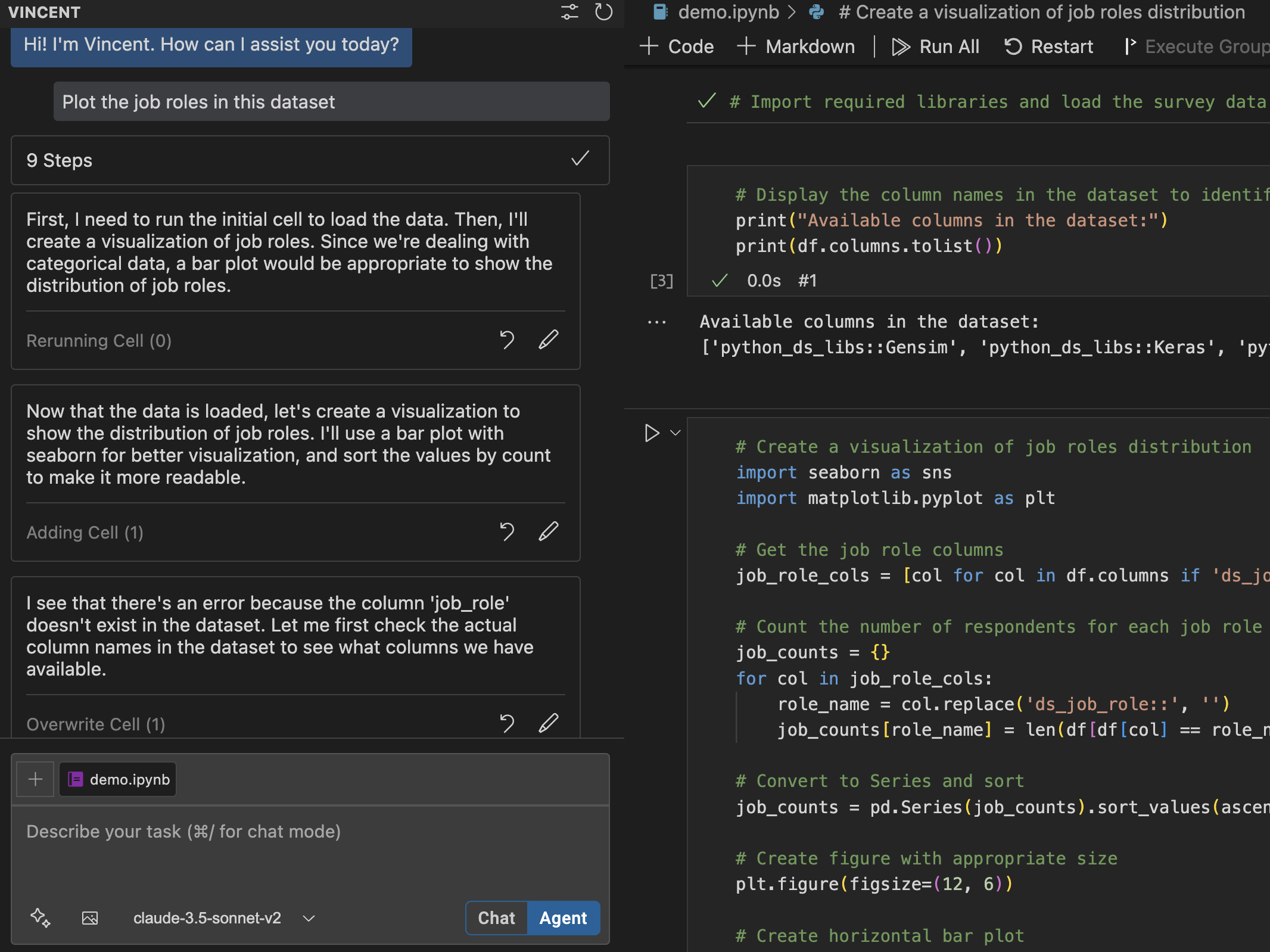Multi-step Actions View
